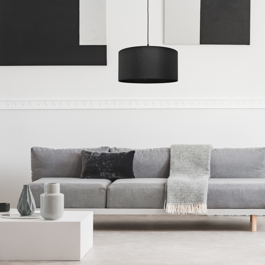 Hanglamp aan een koord ALBA 1xE27/15W/230V d. 40 cm zwart