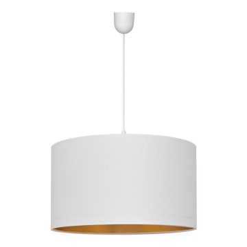 Hanglamp aan een koord ALBA 1xE27/15W/230V d. 45 cm wit/goud