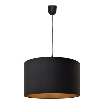 Hanglamp aan een koord ALBA 1xE27/15W/230V d. 45 cm zwart/goud