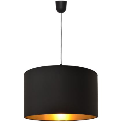 Hanglamp aan een koord ALBA 1xE27/15W/230V d. 45 cm zwart/goud