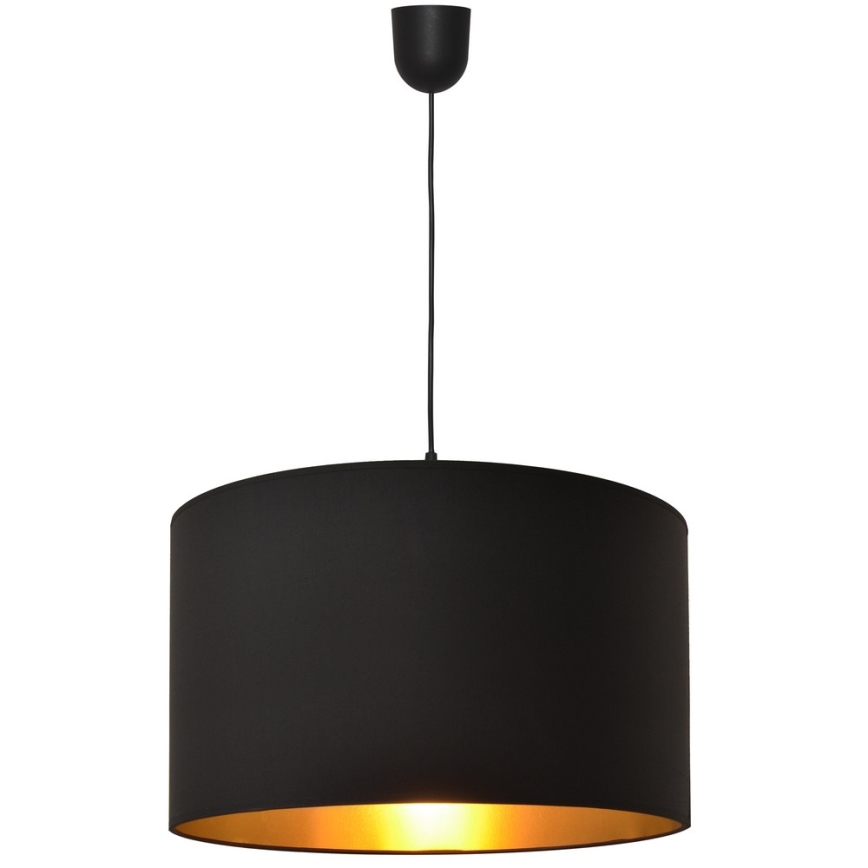 Hanglamp aan een koord ALBA 1xE27/15W/230V d. 45 cm zwart/goud