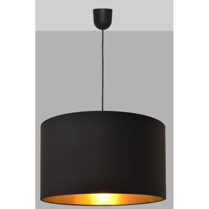 Hanglamp aan een koord ALBA 1xE27/15W/230V d. 45 cm zwart/goud