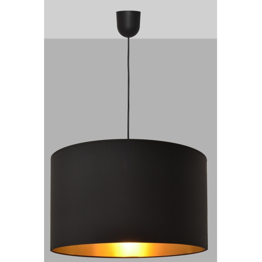 Hanglamp aan een koord ALBA 1xE27/15W/230V d. 45 cm zwart/goud