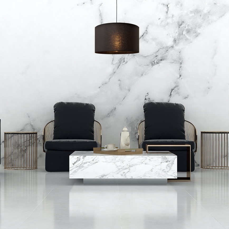 Hanglamp aan een koord ALBA 1xE27/15W/230V d. 45 cm zwart