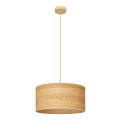 Hanglamp aan een koord ALBA 1xE27/15W/230V diameter 40 cm bruin