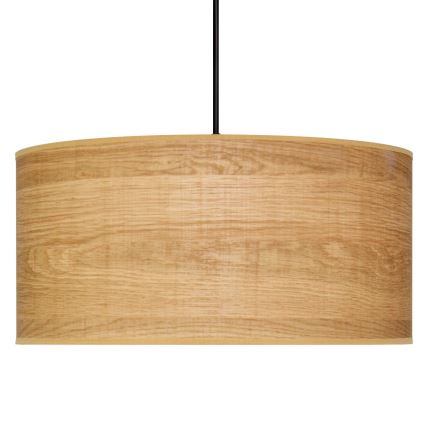 Hanglamp aan een koord ALBA 1xE27/15W/230V diameter 40 cm bruin/zwart
