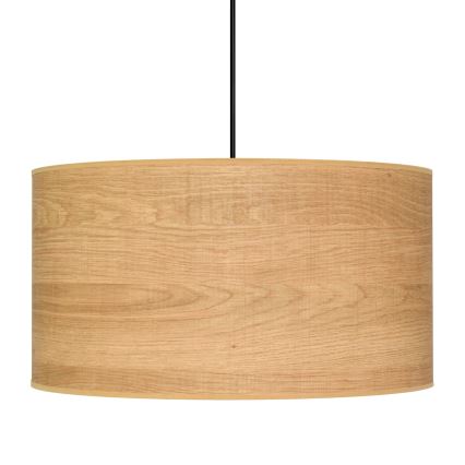Hanglamp aan een koord ALBA 1xE27/15W/230V diameter 45 cm bruin/zwart