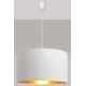 Hanglamp aan een koord ALBA 1xE27/60W/230V d. 45 cm wit/goud