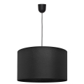 Hanglamp aan een koord ALBA 1xE27/60W/230V d. 45 cm zwart