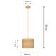 Hanglamp aan een koord ALBA 1xE27/60W/230V diameter 20 cm bruin