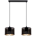 Hanglamp aan een koord ALDO 2xE27/60W/230V zwart