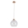 Hanglamp aan een koord ALESSANDRO 1xE27/60W/230V eiken