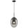 Hanglamp aan een koord ALIAS 1xE14/40W/230V diameter 24 cm zwart/grijs
