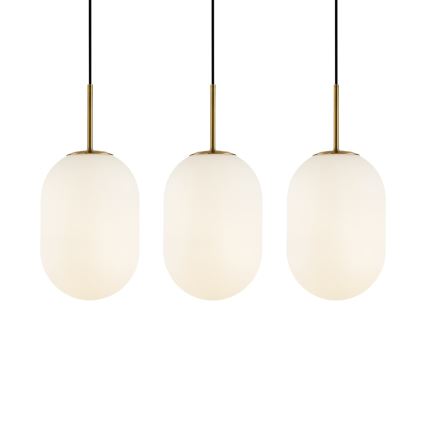 Hanglamp aan een koord ALIAS 3xE14/40W/230V goud