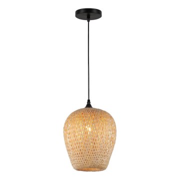 Hanglamp aan een koord ALMA 1xE27/60W/230V diameter 23 cm bamboe