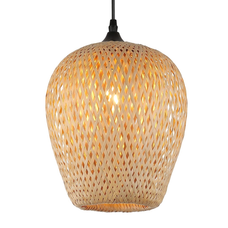 Hanglamp aan een koord ALMA 1xE27/60W/230V diameter 23 cm bamboe