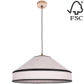 Hanglamp aan een koord AMIGO 1xE27/60W/230V eiken – FSC gecertificeerd