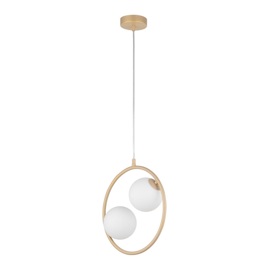 Hanglamp aan een koord AQUA 2xG9/12W/230V goud