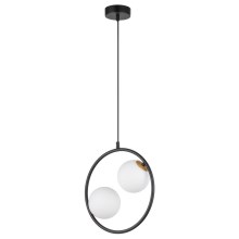 Hanglamp aan een koord AQUA 2xG9/12W/230V zwart
