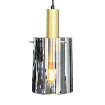 Hanglamp aan een koord ARCADIA 1xE27/60W/230V diameter 13 cm goud/gerookt