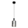 Hanglamp aan een koord ARCADIA 1xE27/60W/230V diameter 13 cm zwart/gerookt