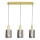 Hanglamp aan een koord ARCADIA 3xE27/60W/230V goud/gerookt