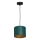 Hanglamp aan een koord ARDEN 1xE27/60W/230V diameter 18 cm groen/gouden