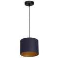 Hanglamp aan een koord ARDEN 1xE27/60W/230V diameter 18 cm paars/gouden