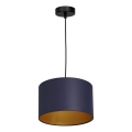 Hanglamp aan een koord ARDEN 1xE27/60W/230V diameter 25 cm paars/gouden