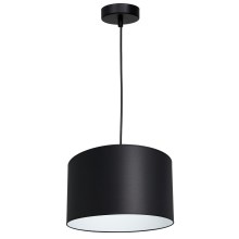 Hanglamp aan een koord ARDEN 1xE27/60W/230V diameter 25 cm zwart/wit