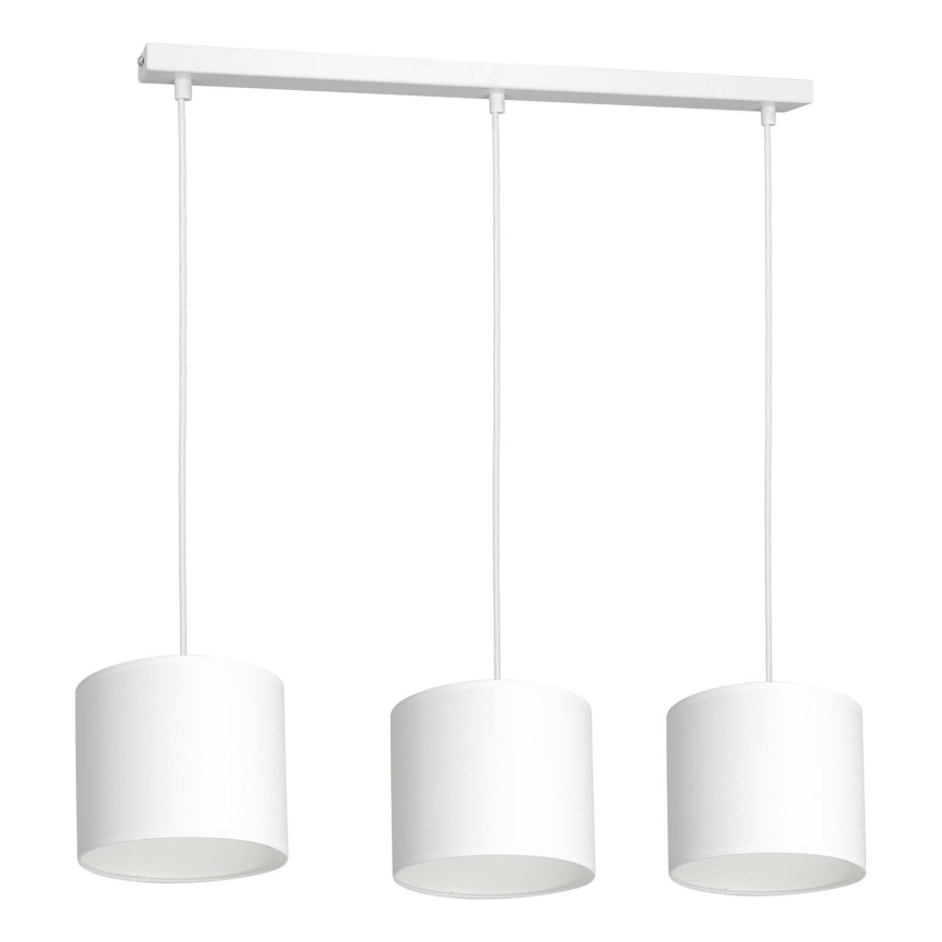 Hanglamp aan een koord ARDEN 3xE27/60W/230V wit