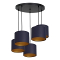 Hanglamp aan een koord ARDEN 5xE27/60W/230V paars/gouden