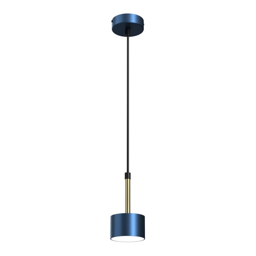 Hanglamp aan een koord ARENA 1xGX53/11W/230V blauw/goud