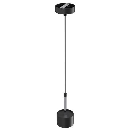 Hanglamp aan een koord ARENA 1xGX53/11W/230V zwart/glanzend chroom