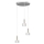 Hanglamp aan een koord ARENA 3xGX53/11W/230V wit/goud