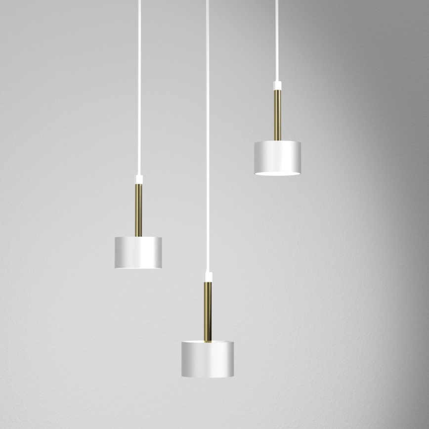 Hanglamp aan een koord ARENA 3xGX53/11W/230V wit/goud
