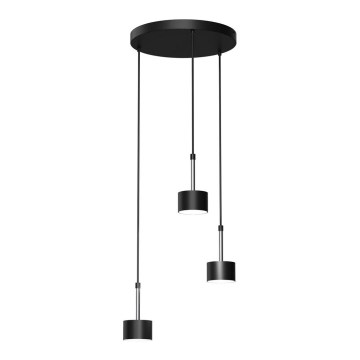 Hanglamp aan een koord ARENA 3xGX53/11W/230V zwart/glanzend chroom