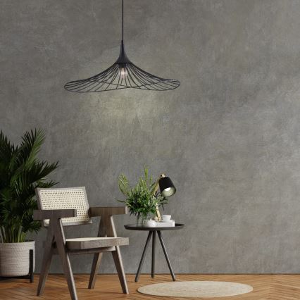 Hanglamp aan een koord ARIELLE 1xE27/20W/230V diameter 50 cm zwart