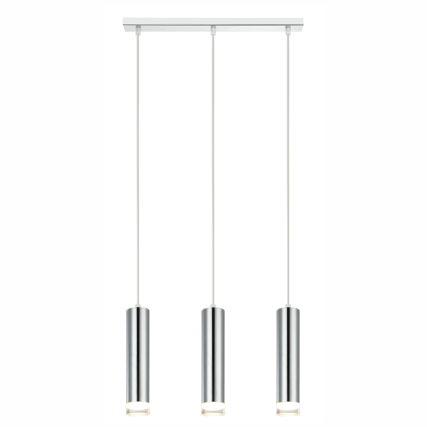 Hanglamp aan een koord ARMIN 3xGU10/10W/230V glanzend chroom