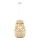 Hanglamp aan een koord ARONA 1xG9/9W/230V diameter 25 cm rotan/beige