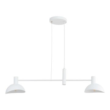 Hanglamp aan een koord ARTIS 2xE14/40W/230V wit