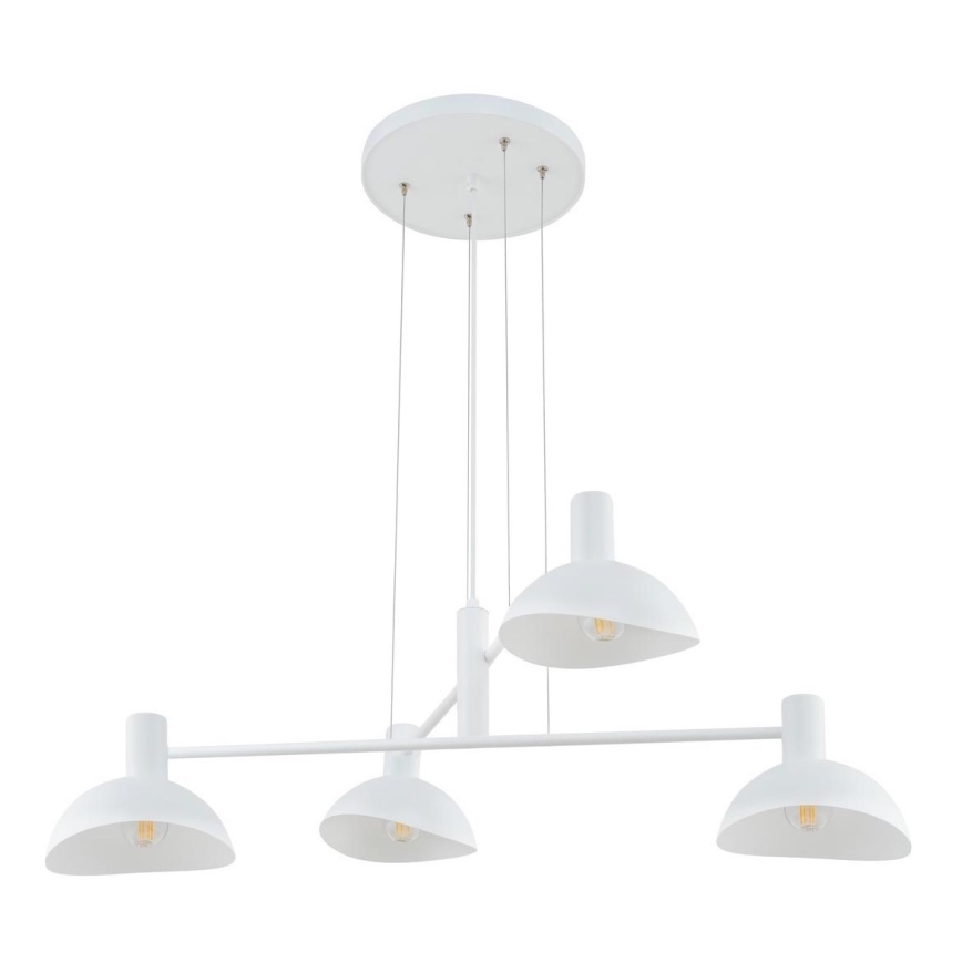 Hanglamp aan een koord ARTIS 4xE14/40W/230V wit