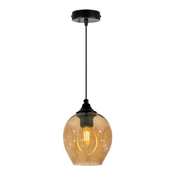 Hanglamp aan een koord ASPA 1xE27/40W/230V zwart