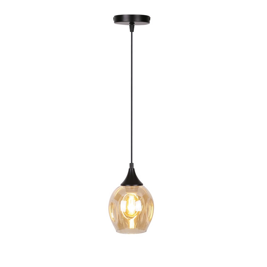 Hanglamp aan een koord ASPA 1xE27/40W/230V zwart