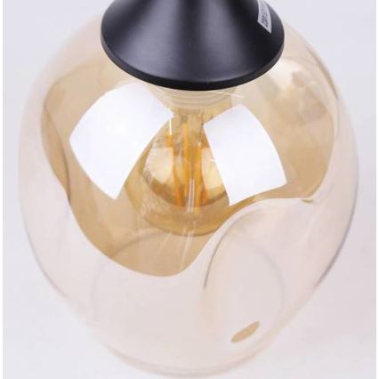Hanglamp aan een koord ASPA 1xE27/40W/230V zwart