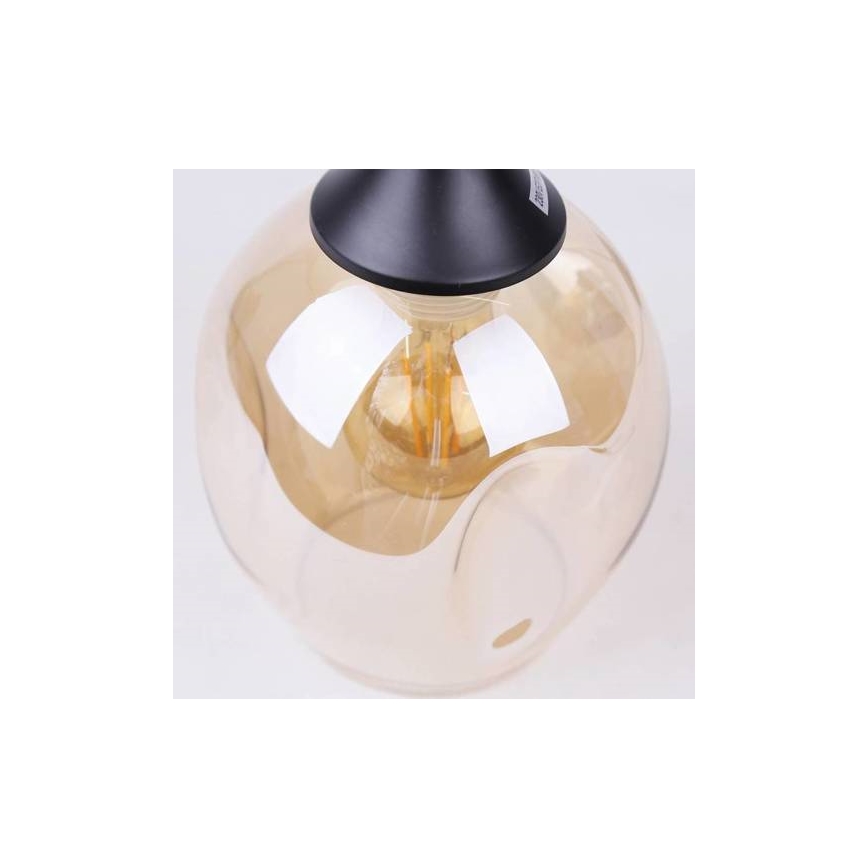 Hanglamp aan een koord ASPA 1xE27/40W/230V zwart