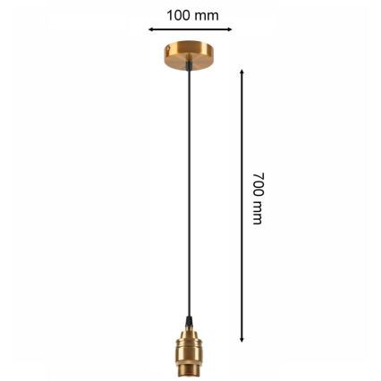 Hanglamp aan een koord ASTRA 1xE27/60W/230V