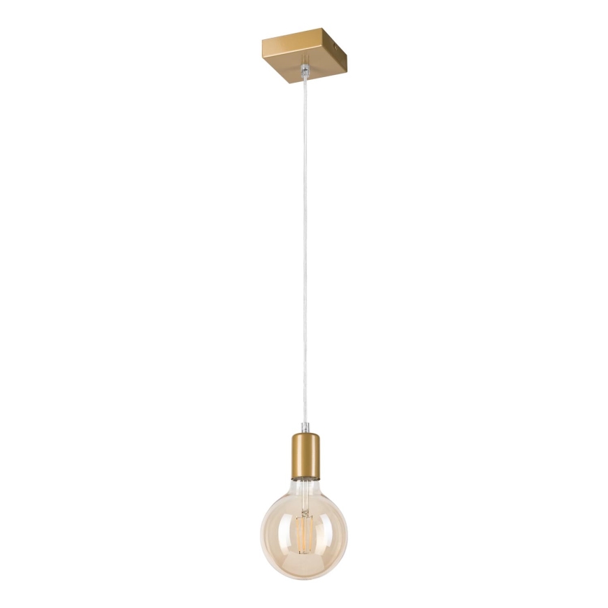 Hanglamp aan een koord ASTRID 1xE27/60W/230V goud