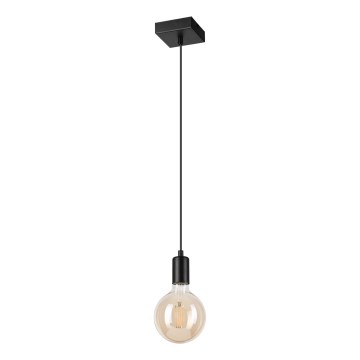 Hanglamp aan een koord ASTRID 1xE27/60W/230V mat zwart