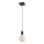 Hanglamp aan een koord ASTRID 1xE27/60W/230V mat zwart